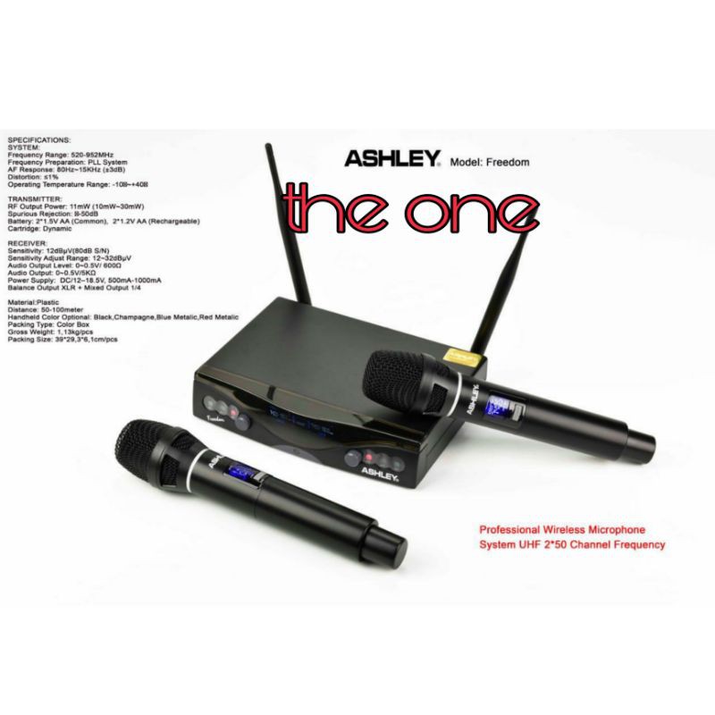 mic wireless ashley freedom original