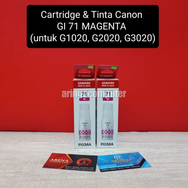 Cartridge &amp; Tinta Canon GI 71 MAGENTA (untuk G1020, G2020, G3020)