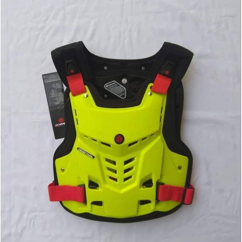 Body Protector Scoyco Hijau flou pelindung dada bmx downhill
