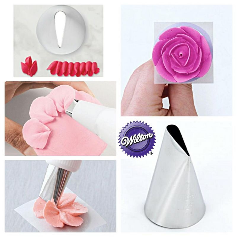 Spuit wilton ori no 125 spuit mawar dekorasi kue buttercream rose tip petal spuit mawar besar spuit