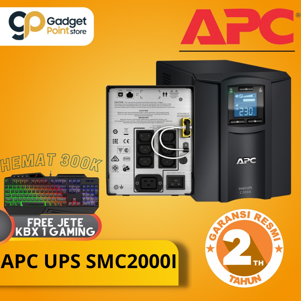 UPS APC SMC2000I 1300 Watts 2000 VA - Garansi 2 Tahun