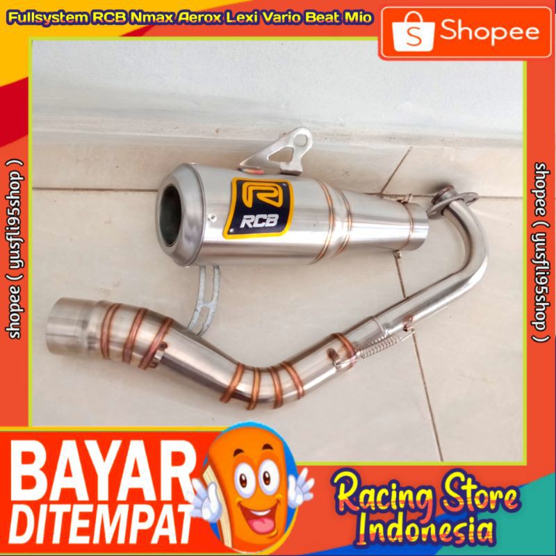 Knalpot Racing RCB AEROX Dan LEXI Fullsystem