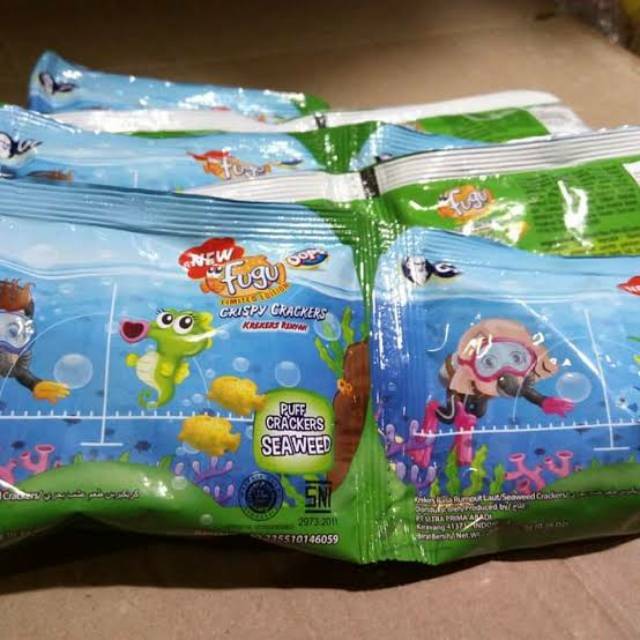 JengR ₪ Oops Fugu 1 Renceng isi 10pcs Rasa Rumput Laut / Lobster Bakar