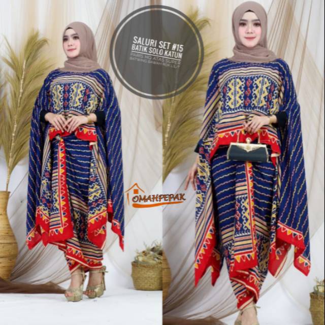 SETELAN BATIK SETELAN PARIS SETELAN BATWING SALURI SET