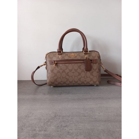 TAS COACH ROWAN SATCHEL IN SIGNATURE CANVAS