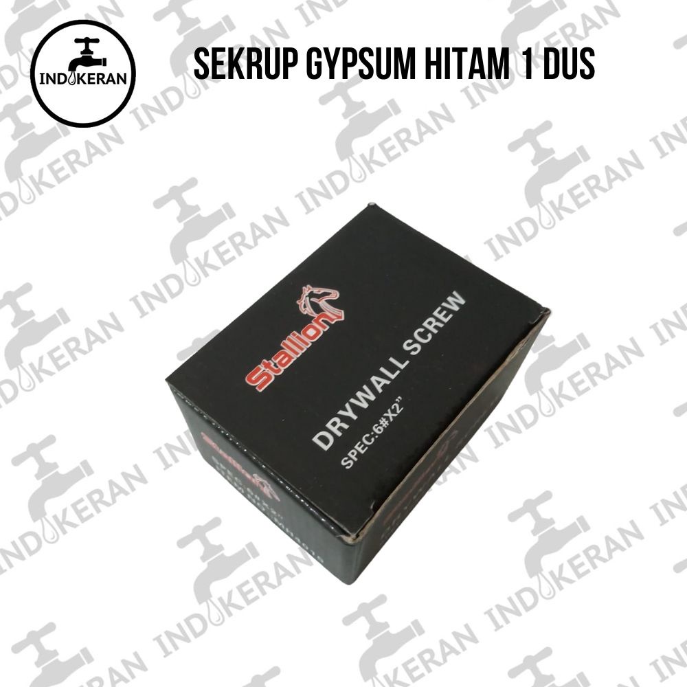 INDOKERAN - Sekrup Gypsum Hitam Drywall Screw - 1 Dus - High Quality