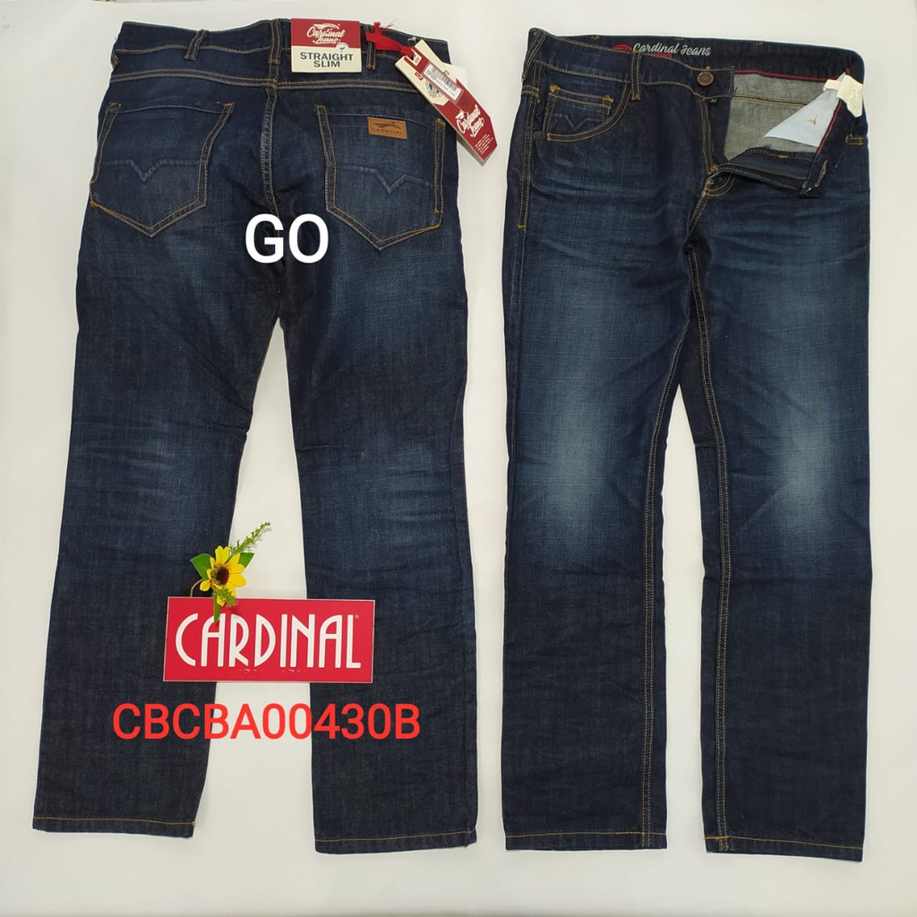 gof 34 CARDINAL CBCBA Celana Panjang Jeans Reguler Fit Slim Fit Straight Slim Bawahan Laki Dewasa