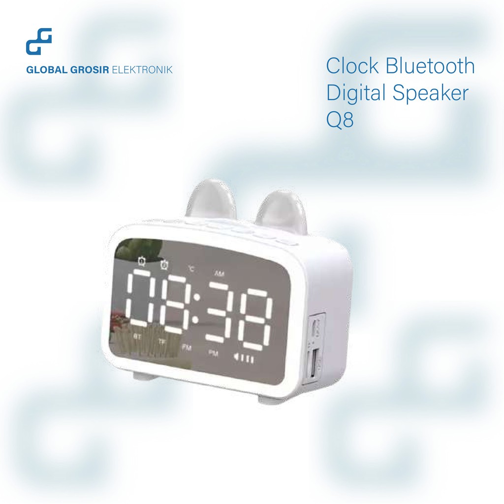 Speaker JAM Bluetooth Karakter Kucing Original Display Alarm Suara Bass Type 3