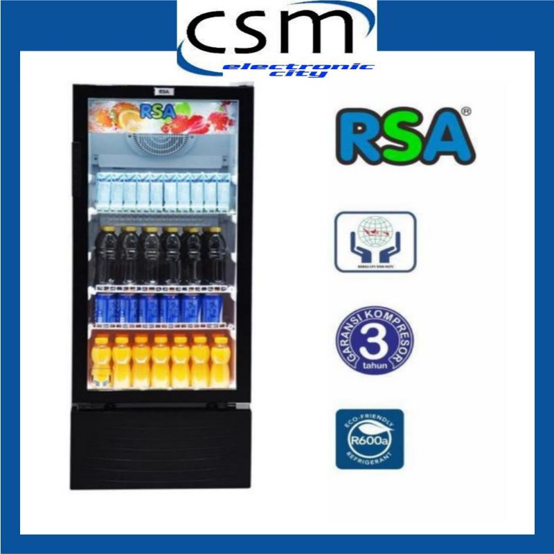 Showcase Cooler RSA AGATE200 / Display Chiller RSA 3 RAK GARANSI RESMI