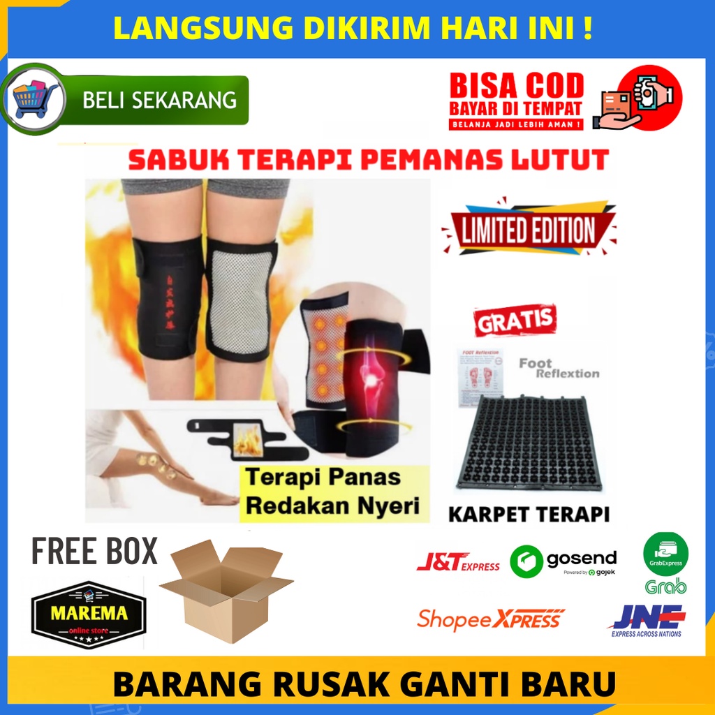 Deker Lutut Alat Terapi Lutut Magnetik Sabuk Terapi Sendi Pemanas Nyeri Lutut Dengkul Kaki