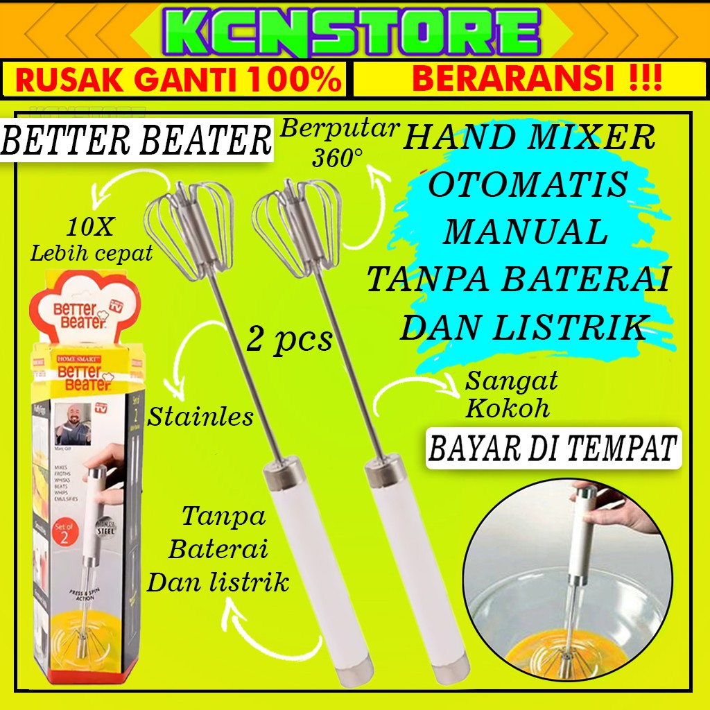 Jual HAND MIXER MINI HANDMIXER PENGOCOK TELUR KUE MANUAL OTOMATIS