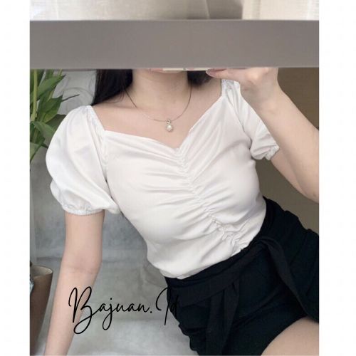 M-XXXXL Atasan ALP Big Size Atasan Sabrina Jumbo Baju Wanita Jumbo Crop Top