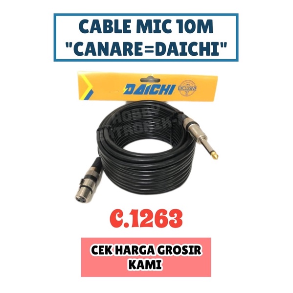 CABLE CONNECT MIC 10M CANARE=DAICHI