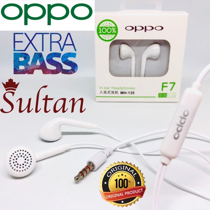 GROSIR HANDSFREE OPPO F7 ORI SUARA PALING JERNIH