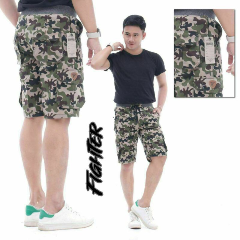 CELANA PENDEK CARGO RIP ARMY / CELANA PENDEK CARGO RIP DORENG