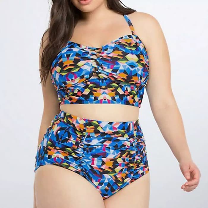 Bikini Set - Bikini - Beachwear Wanita Bikini Set Tankini Bustier Highwaist Jumbo Big Plus Size