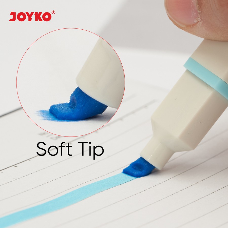 

mdn Highlighter Joyko HL-72 6 Warna Penanda Berwarna Pastel Fluorescent