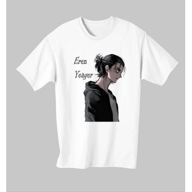 BAJU EREN YEAGER AOT - ATTACK ON TITAN | KAOS ANIME | T-SHIRT