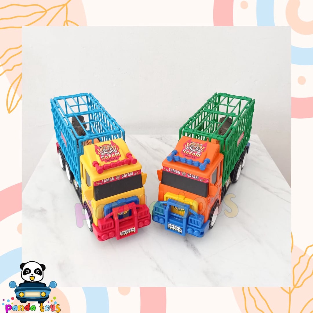 PANDA TOYS SEMARANG MAINAN SUPER CONSTRUCTION TRUCK BINATANG GBK3014KR