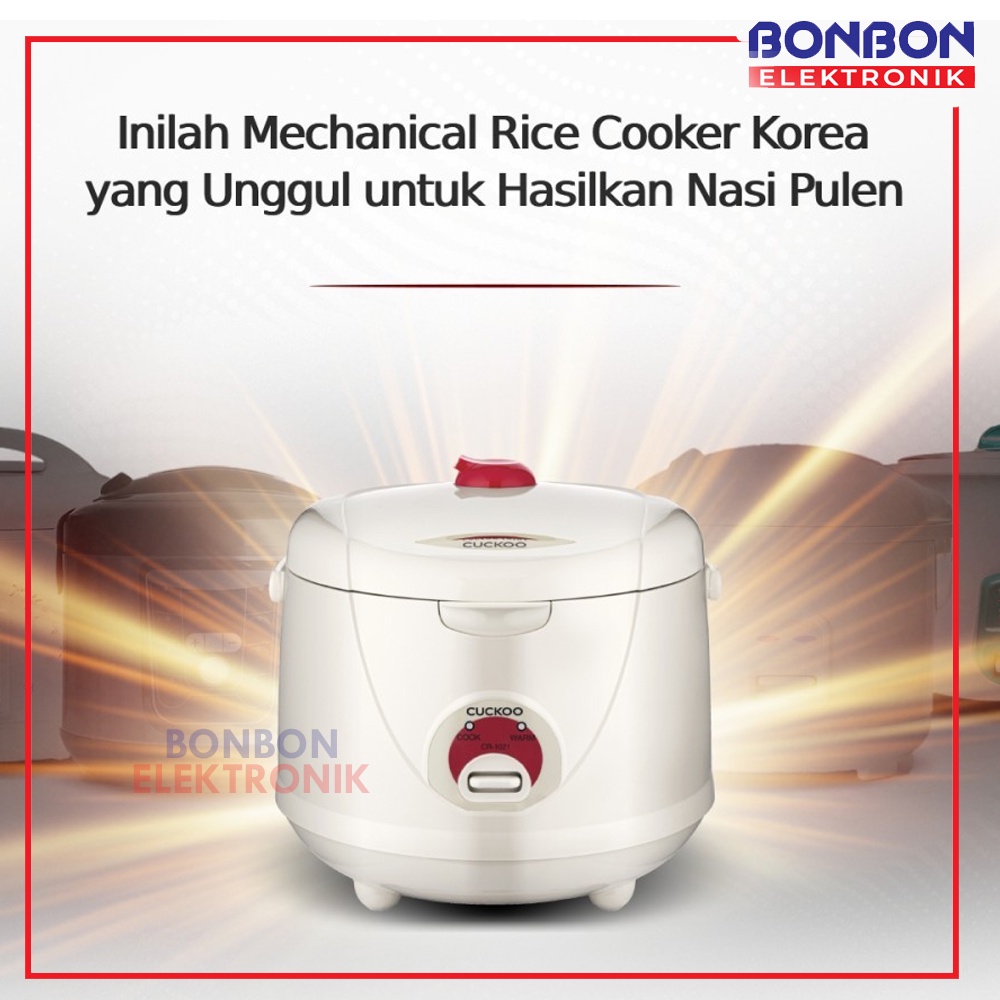 CUCKOO Rice Cooker Mechanical CR-1021 1.8L No.1 in Korea