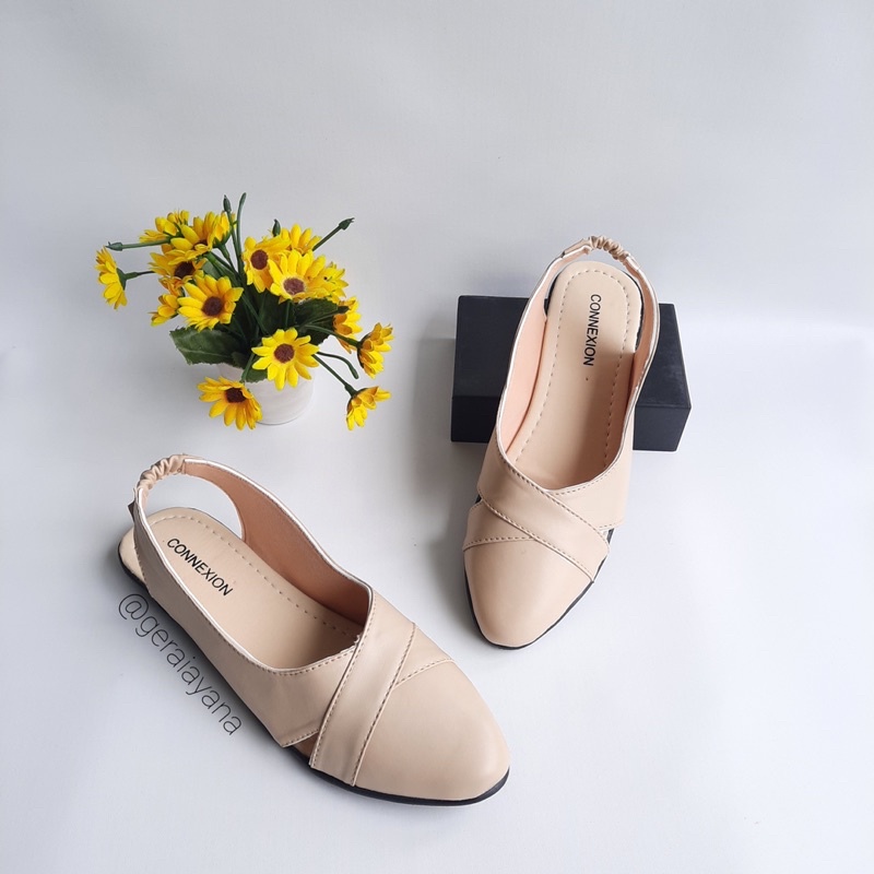 DISKON DAY! Sepatu Sandal  Wanita Connexion - Sepatu Sandal Elastis - Mules Wanita - Sanda Wanita Nevada