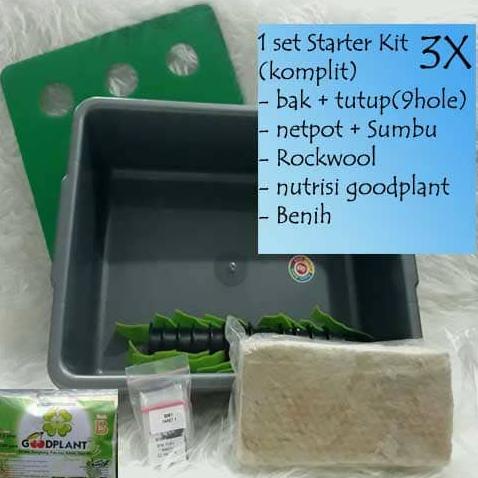 

COD paket sistem hidroponik 3 set sistem wick 27 hole PROMOKode 1820