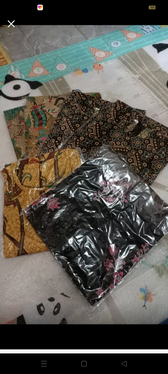 Baju Batik Couple Pasangan - Couple Batik Atasan Kemeja Dan Tunik