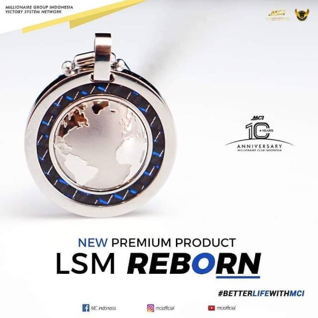 ( ORIGINAL ) MCI MGI KALUNG BARU LSM LIFE SECRET MAN REBORN BATU GERMANIUM ALAT TERAPI KESEHATAN