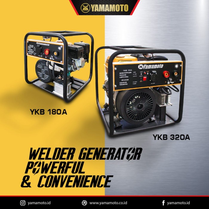 Genset Las YAMAMOTO YKB180A / Welder Generator