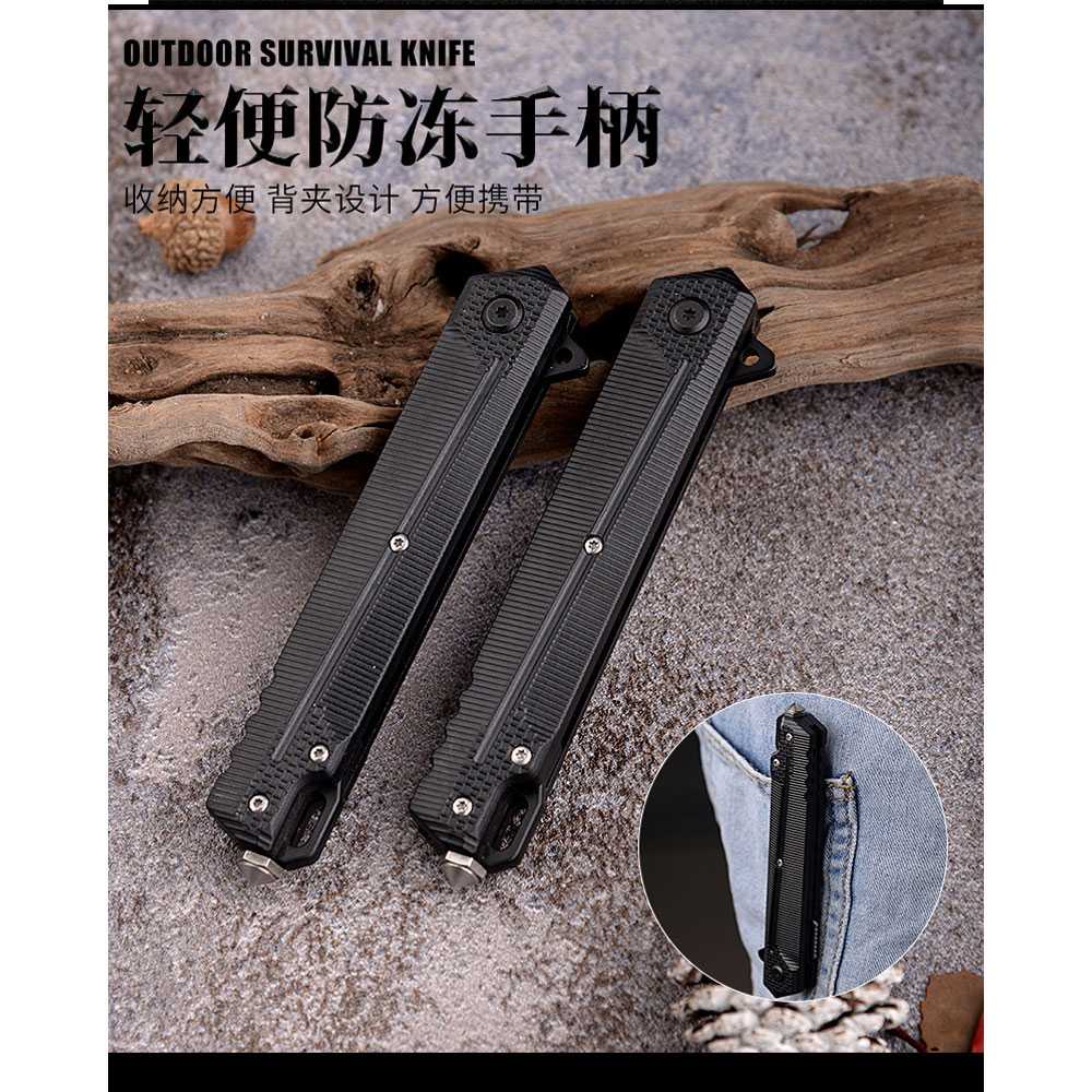 Pisau Saku Lipat Mini Outdoor Portable Knife Survival Tool Multifungsi Piso Darurat Hiking Camping Berkualitas