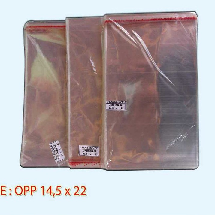 

Plastik OPP 14,5 x 22 Murah Isi 100 lembar