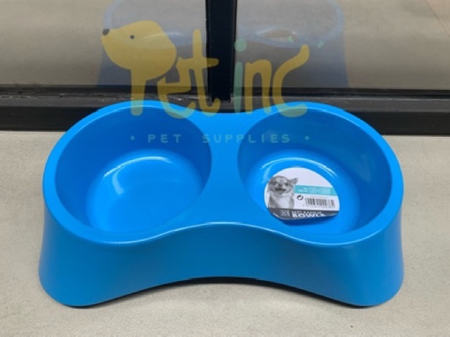 Double dinner melamine pet bowl