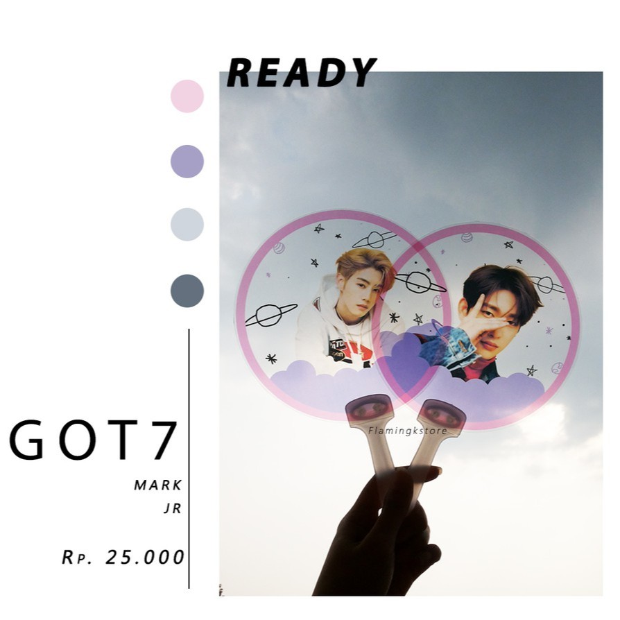 KIPAS TRANSPARAN GOT7 / TRANSPARENT HANDFAN KPOP