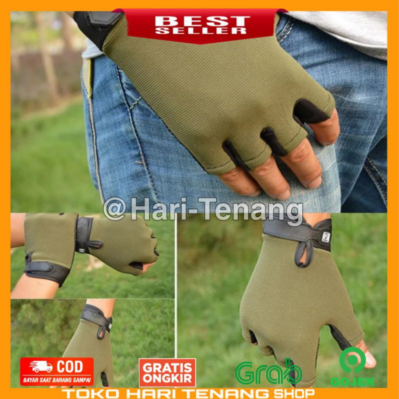 SARUNG TANGAN SEPEDA SARUNG TANGAN OUTDOOR IMPORT SANGAT RINGAN