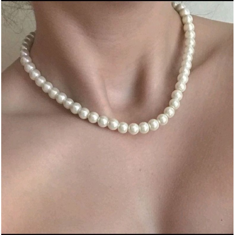 KALUNG MUTIARA COKER KALUNG MUTIARA WANITA KOREA STYLE KALUNG VIRAL