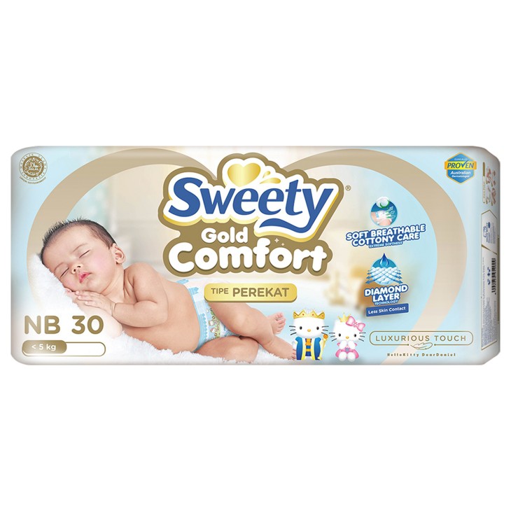 Sweety Gold Comfort / Diapers Baby NB S M L XL