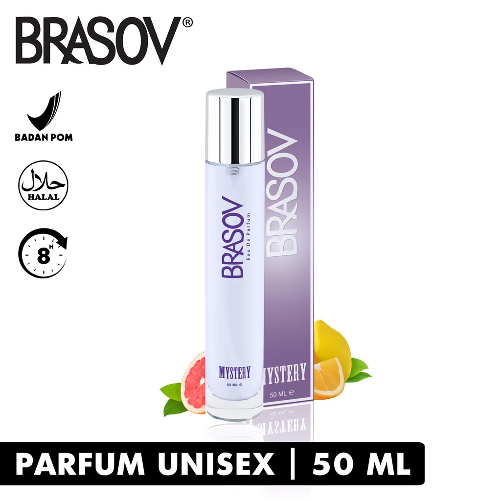 Parfum BRASOV Mystery EDP 50ml Ungu