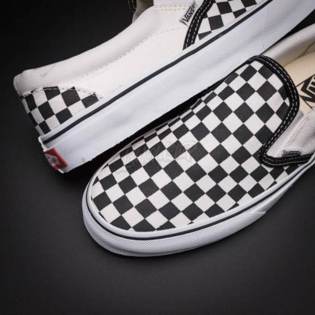 Vans Slip On Checkerboard Black White