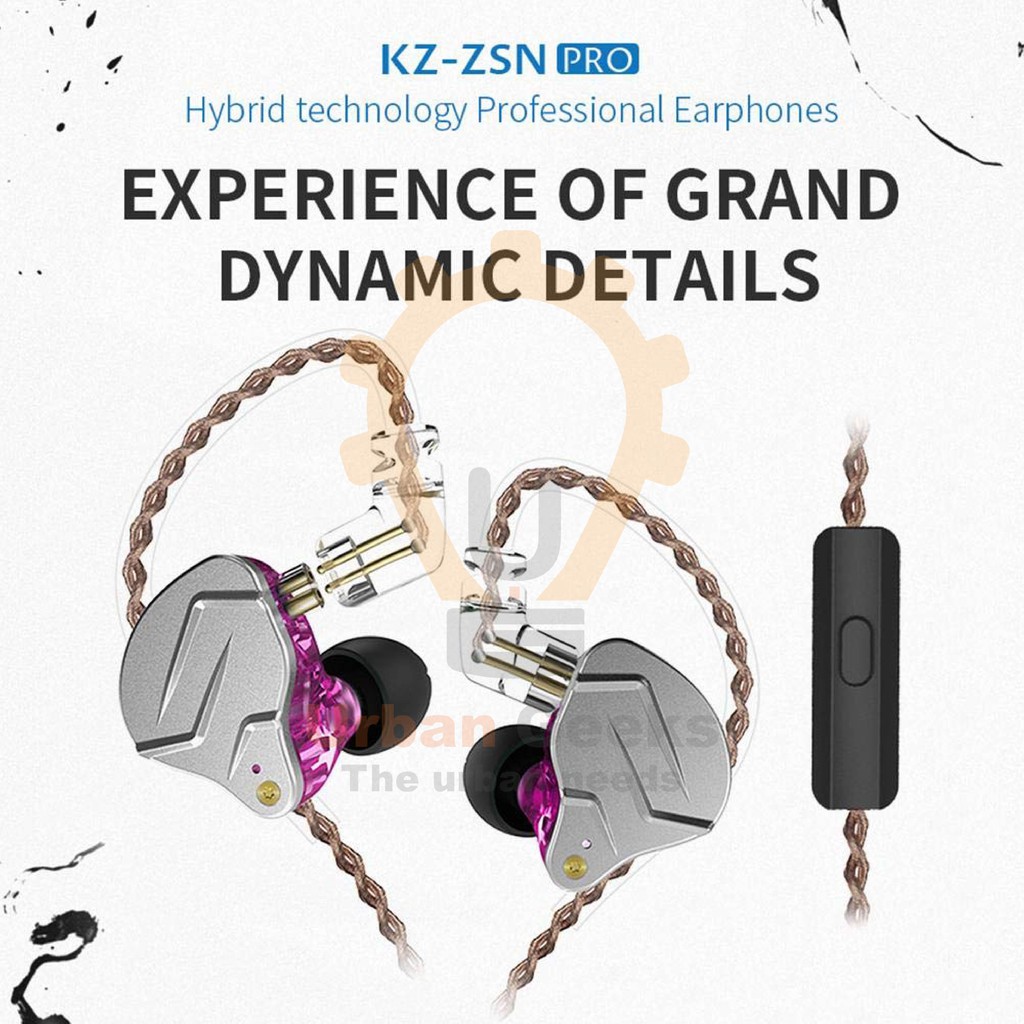 Headset IEM KZ ZSN PRO | KZ ZSN Pro | Earphone with MIC In Ear Bass Hifi