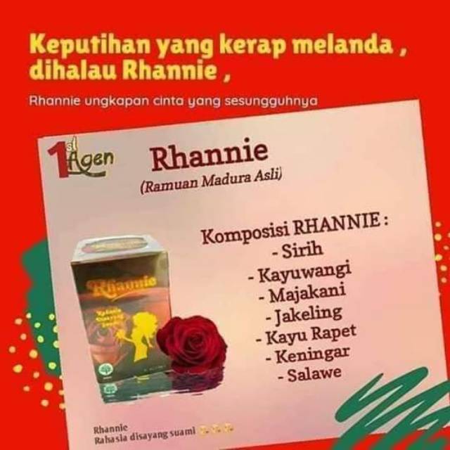 

RHANNIE Ramuan Madura Asli