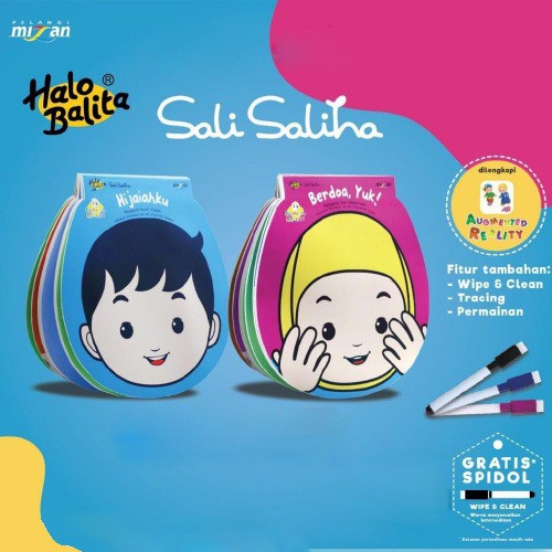 [Mizan] PAKET BUNDLING HALO BALITA SALI SALIHA BERDOA YUK DAN HIJAIAHKU BOARDBOOK Augmented Reality