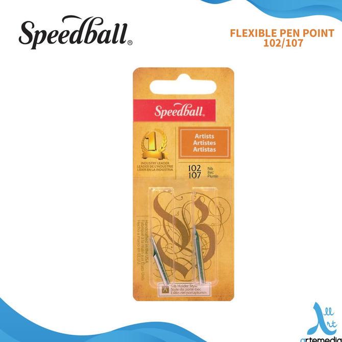 

(BISA COD) Mata Pena Kaligrafi Speedball Flexible 102 & 107 Nibs Calligraphy STOK TERBATAS Kode 594