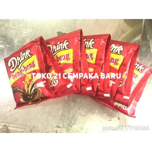 

Beng Beng Drink 1 Renceng isi 10 pcs | Beng-Beng Bengbeng Drink Coklat