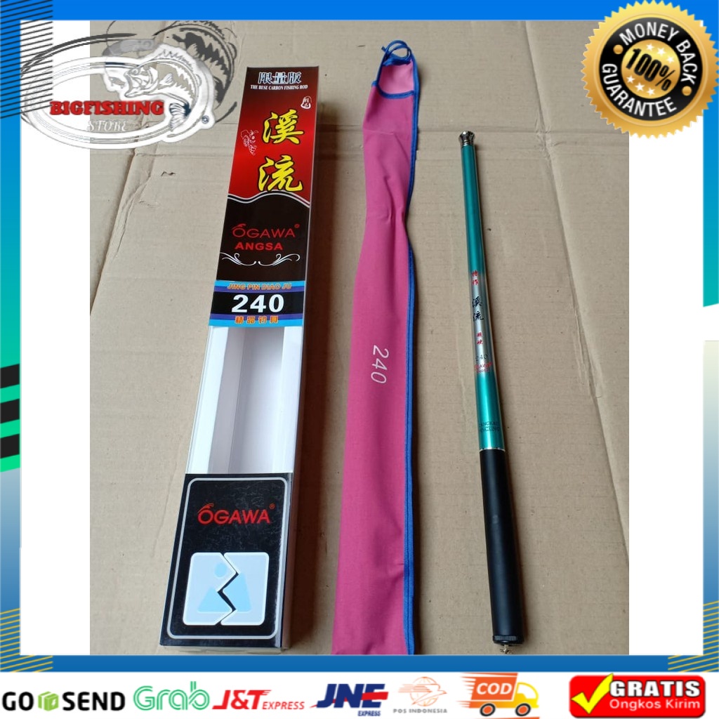 Joran Tegek OGAWA ANGSA BEBEKAN 180 210 240 Carbon Ros Pendek Murah