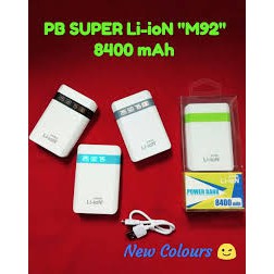 POWERBANK SUPER LI-ION M92 8400MAH