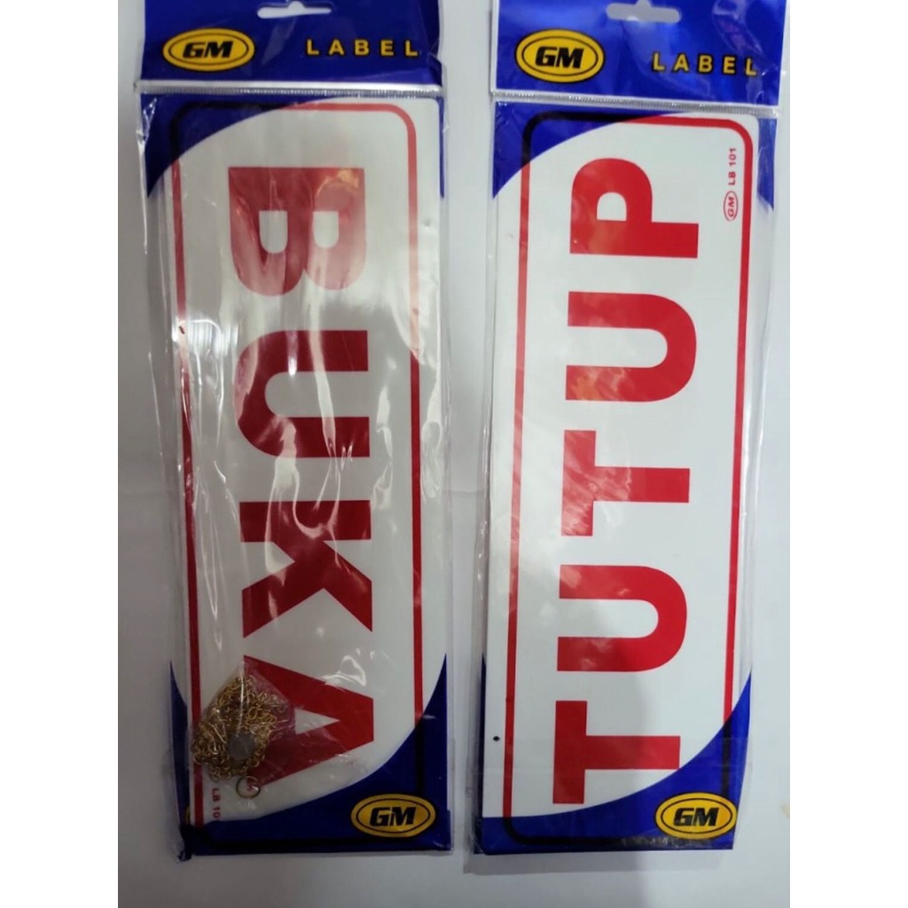 

Label buka /tutup (10,5x30mm)