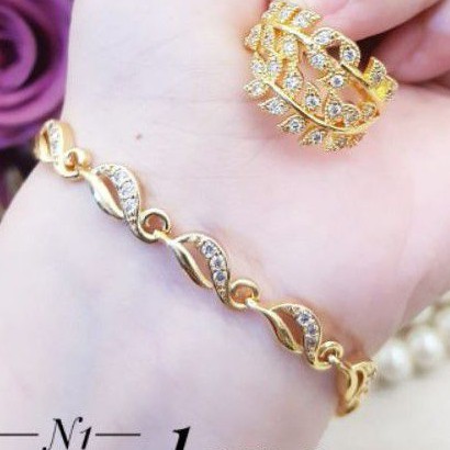 Xuping Set Gelang dan Cincin Wanita 643