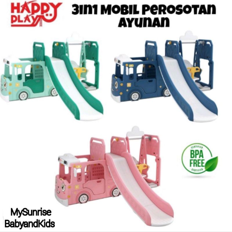 TAYO 4in1 Happy Play Car Slide & Swing WM19090 mainan anak