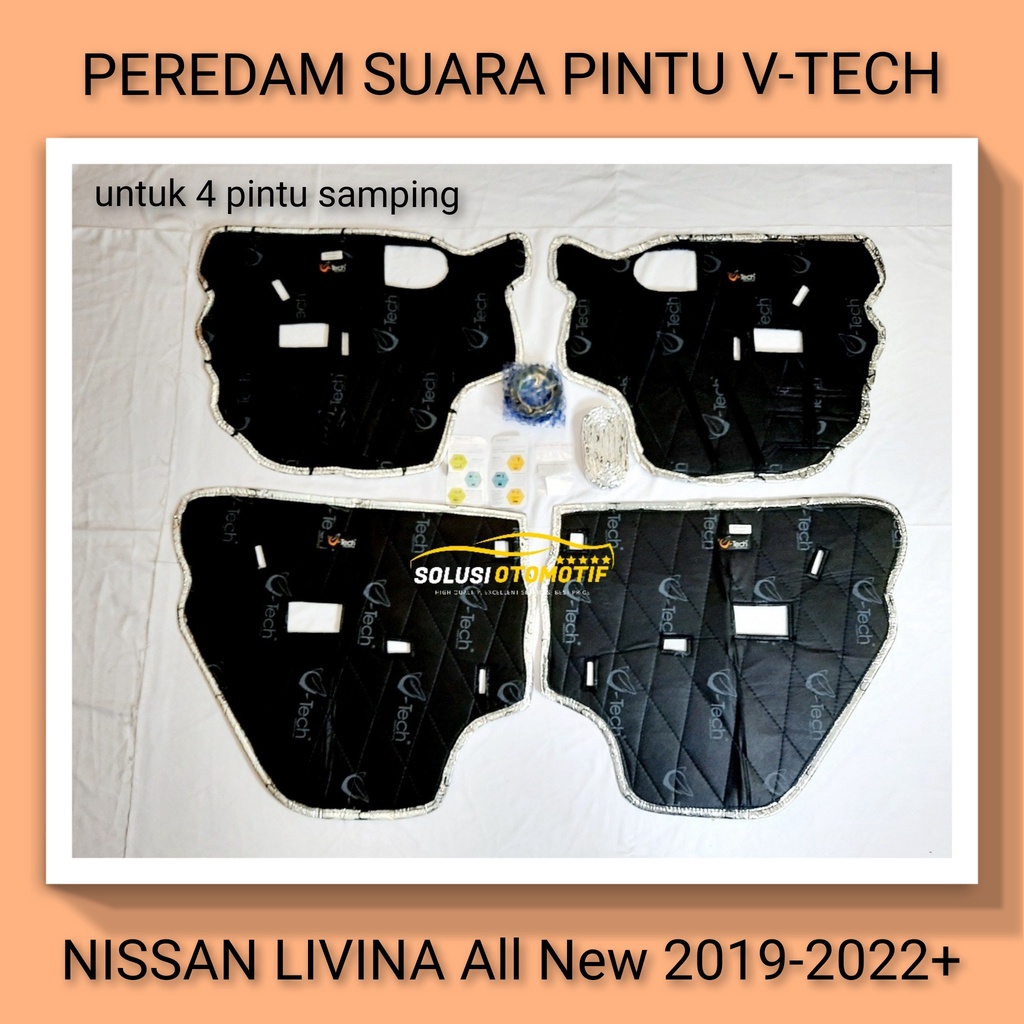 NISSAN LIVINA All New 2019-2022+ Peredam Suara Pintu Aksesoris Mobil VTECH Ori
