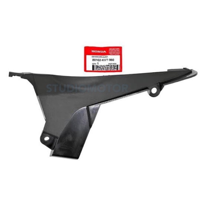 80102-kvy-960 Tutup Shock Sok Belakang Cover Body Kecil Kiri RR Cush BeAT Karbu Karburator 80102KVY9